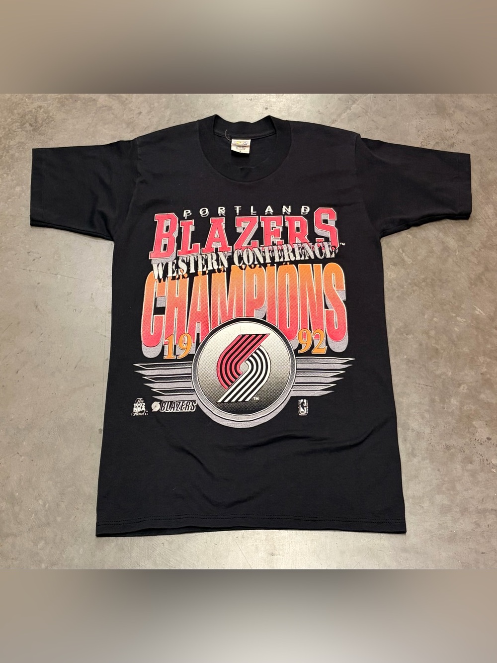 Portland Trail Blazers 1992 Western Conference Champions Tee Medium